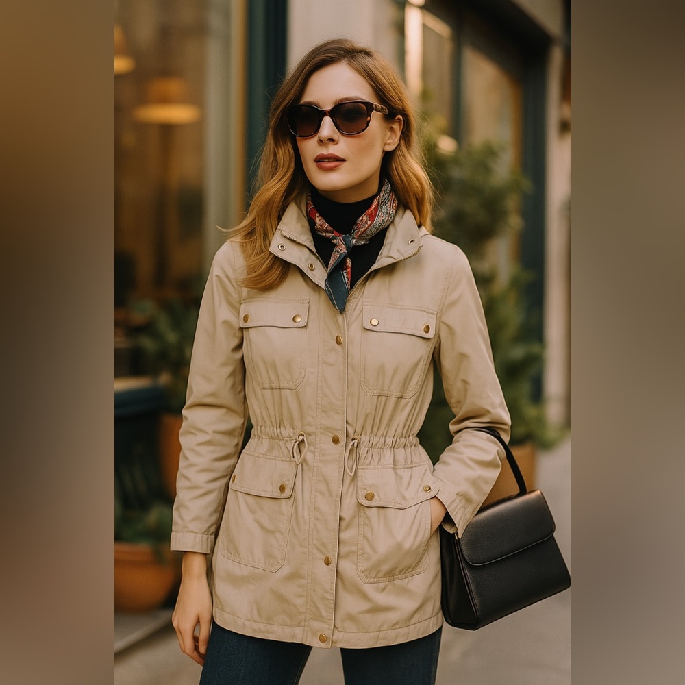 ⭐️ Host pick | Michael Kors Tan Utility Jacket